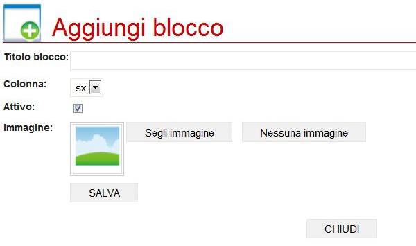 campi blocco immagine